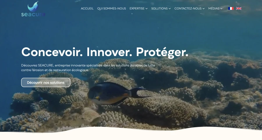 Création site vitrine Seacure – Digitallexs développeur web Perpignan